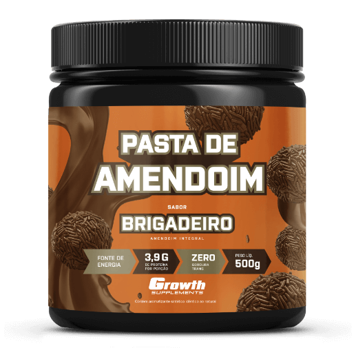 Pasta de Amendoim: Sabor Brigadeiro 500g, Growth