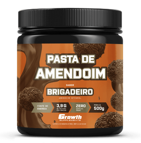 Pasta Amendoim Growth 500G Fonte Nutrientes Sabor Cookies - Growth  Supplements - Pasta de Amendoim - Magazine Luiza