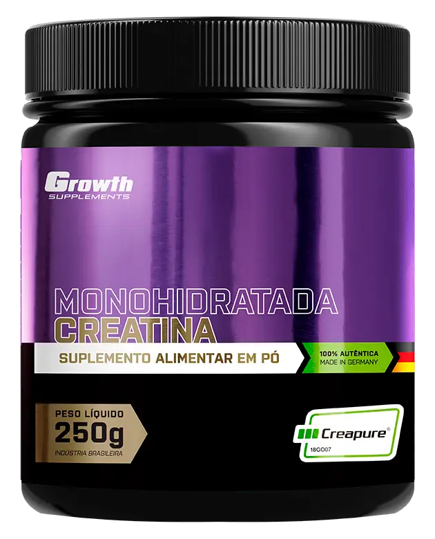 Creatina Monohidratada Creapure (250g): compre aqui | Growth | Growth Supplements
