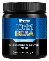 BCAA (10:1:1) (200g) (em pó) - Growth Supplements