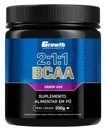 BCAA (2:1:1) (200g) (em pó) - Growth Supplements