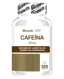 CAFEÍNA 100MG 120COMP - GROWTH SUPPLEMENTS