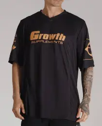 CAMISETA FUTEBOL AMERICANO PRETA SINCE 2009 GROWTH - EDIÇÃO ESPECIAL