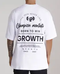 CAMISETA GROWTH OVERSIZED BORN BRANCA - GROWTH SUPPLEMENTS