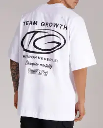 CAMISETA GROWTH OVERSIZED CHAMPION BRANCA - GROWTH SUPPLEMENTS