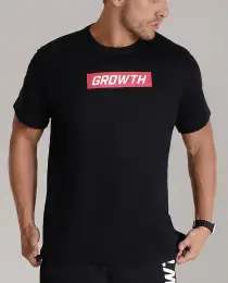 CAMISETA PRETA GROWTH RED - GROWTH SUPPLEMENTS