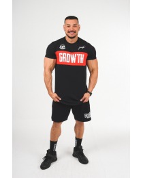 CAMISETA PREMIUM LONG CANT STOP PRETA - GROWTH SUPPLEMENTS