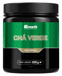 Chá verde em pó 200g instantâneo (sabor natural) - Growth Supplements