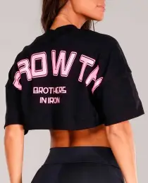 CROPPED GROWTH OVERSIZED PRETO COM ROSA - GROWTH SUPPLEMENTS