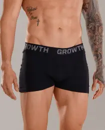 CUECA BOXER PRETA GROWTH PREMIUM - GROWTH SUPPLEMENTS