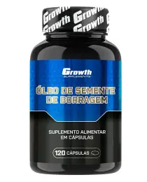 ÓLEO DE SEMENTE DE BORRAGEM 120 CÁPS - GROWTH SUPPLEMENTS