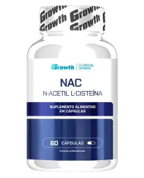 NAC (N-ACETIL L-CISTEÍNA) 60CAPS - GROWTH SUPPLEMENTS