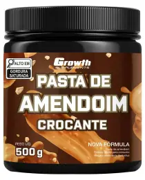 Pasta de Amendoim Crocante 500g - Growth Supplements