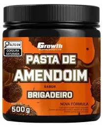 Pasta de Amendoim Sabor Brigadeiro 500g - Growth Supplements