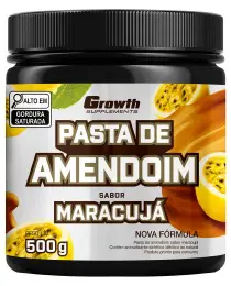 Pasta de Amendoim Sabor Maracujá 500g - Growth Supplements