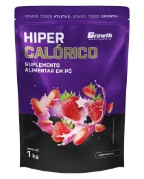 (TOP) Hipercalórico (sabor morango) (1KG) - Growth Supplements