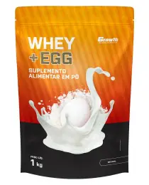 (TOP) Whey e Egg (sabor natural) (1KG) - Growth Supplements