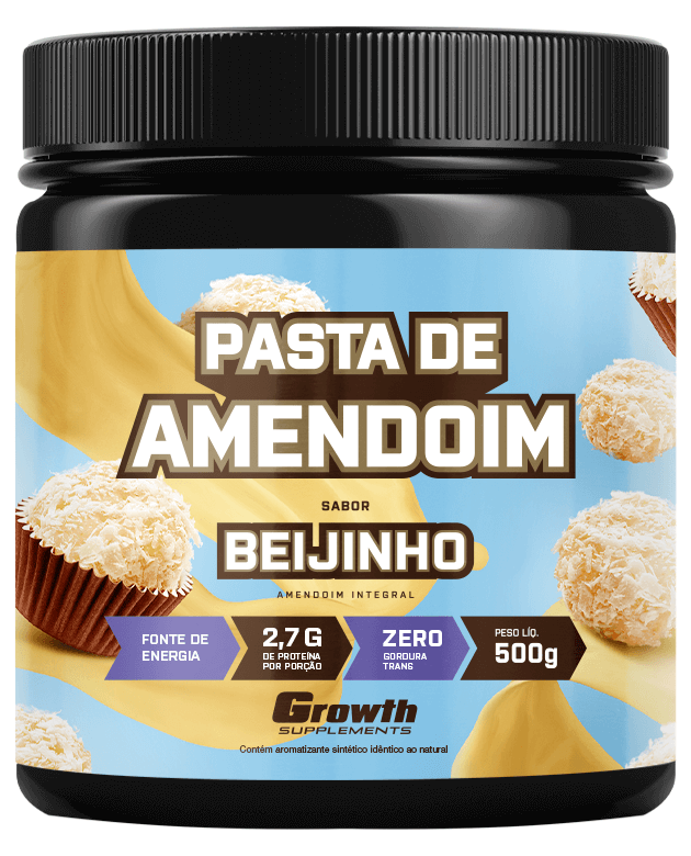 Pasta Amendoim Growth 500g Fonte Nutrientes Chocolate Branco - Growth  Supplements - Pasta de Amendoim - Magazine Luiza