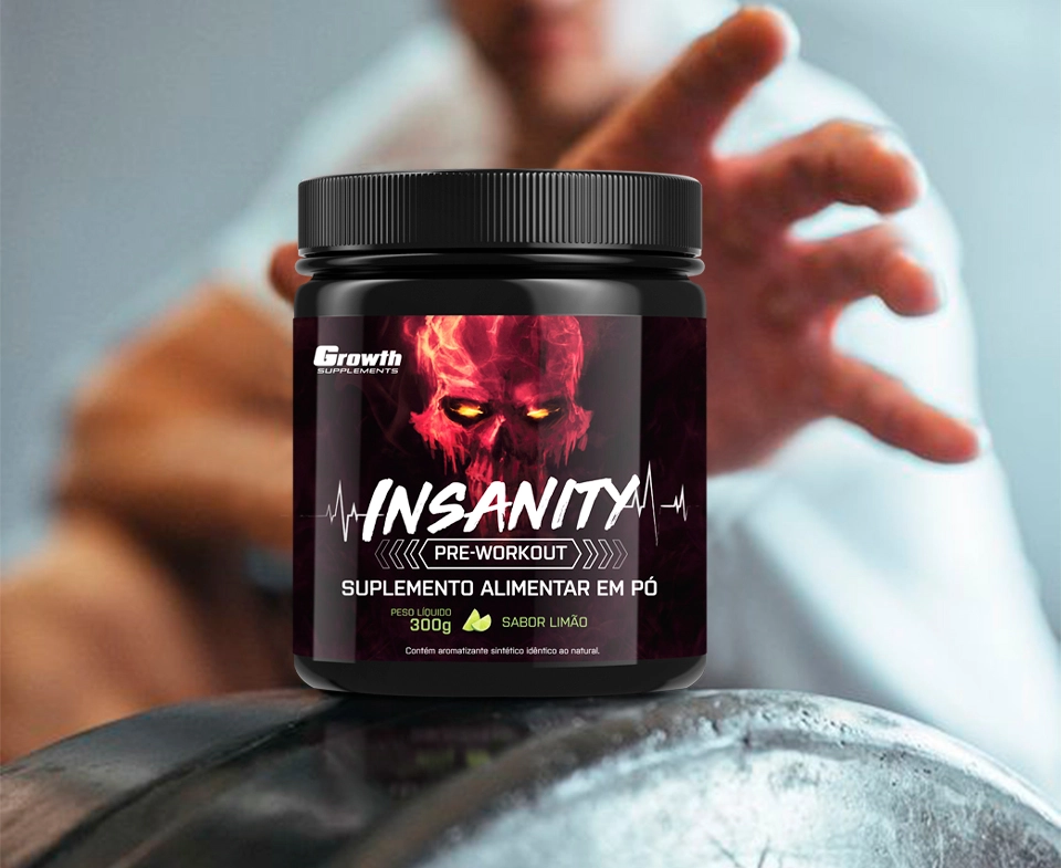 Saiba mais sobre o pré-treino Insanity da Growth Supplements