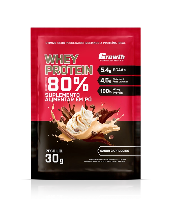 Whey Sachê 30g Praticidade E Sabor Growth