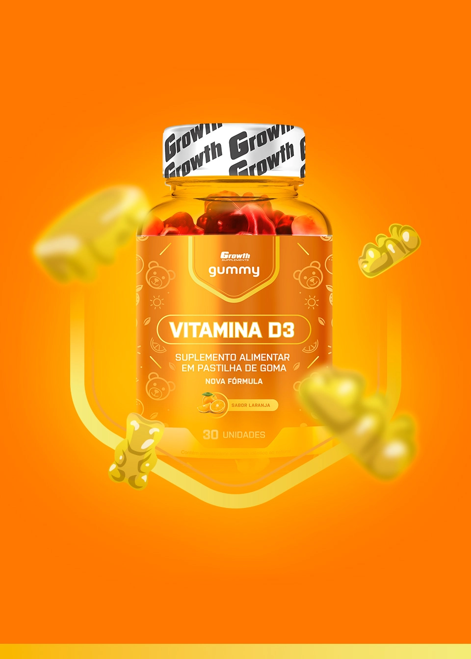 Vitamina D3 Gummy Growth Supplements