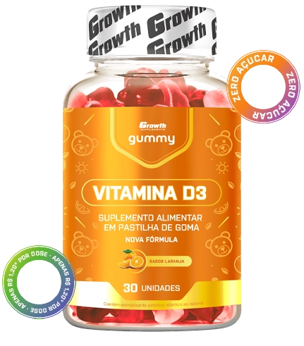 VITAMINA D3 GUMMY 30UN GROWTH SUPPLEMENTS Growth  