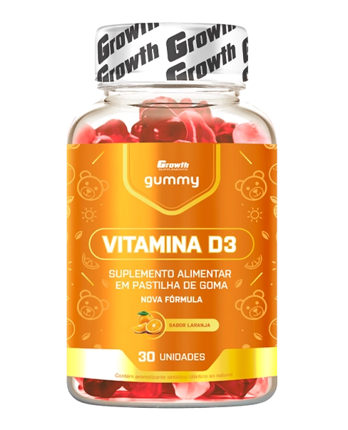 VITAMINA D3 GUMMY 30UN GROWTH SUPPLEMENTS Growth  