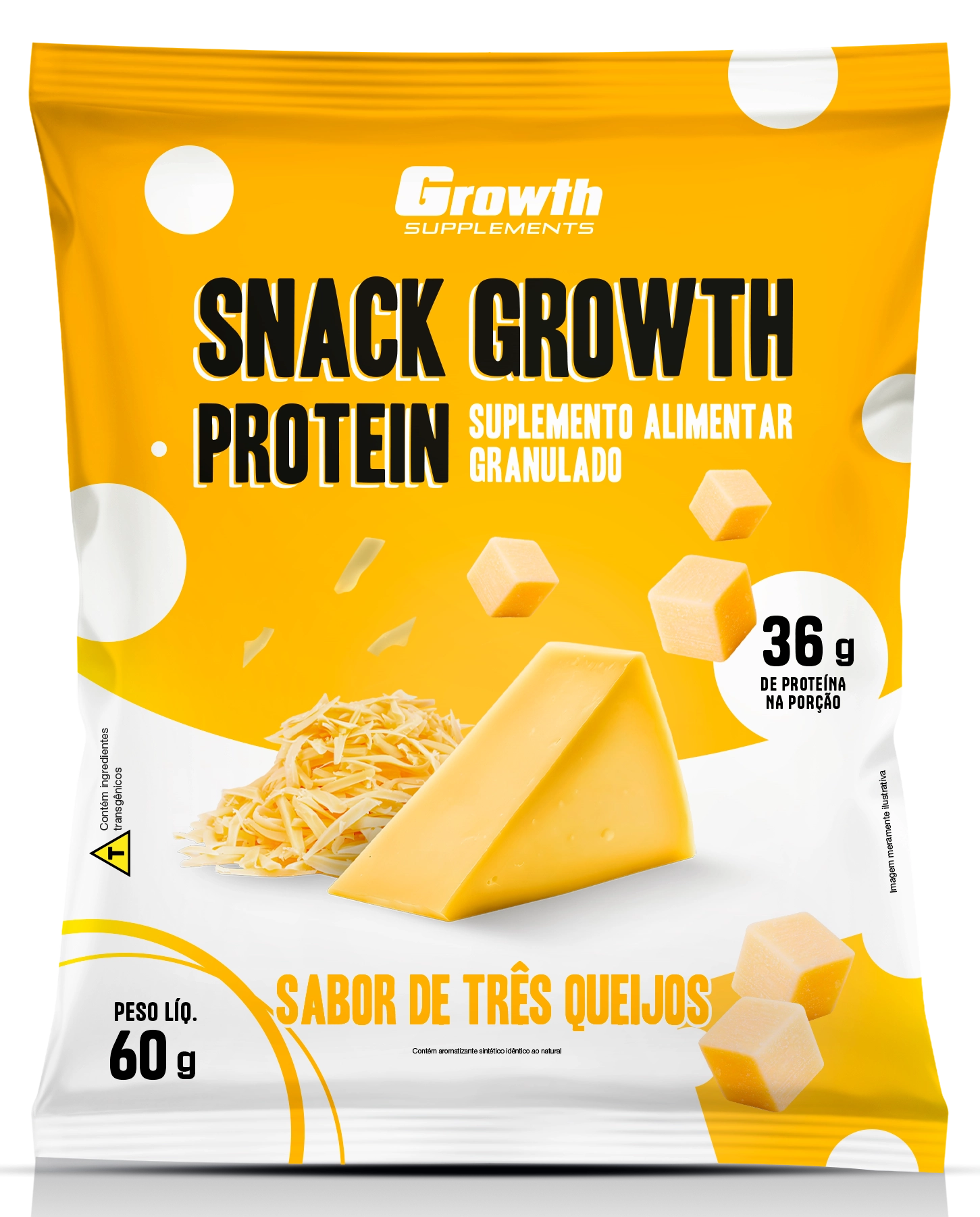 Snack Growth Protein sabor queijo