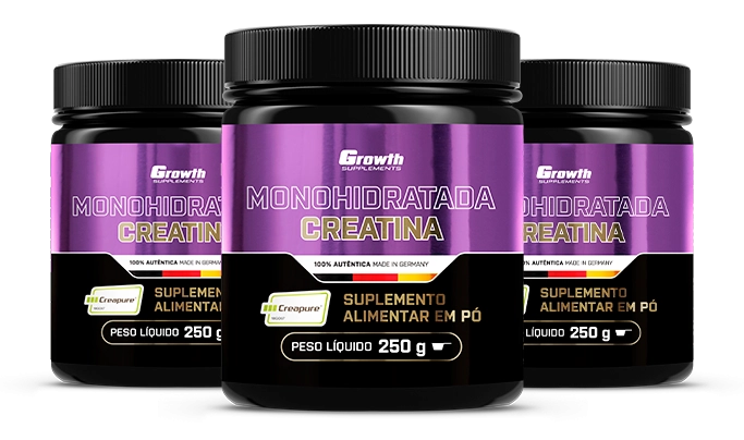 Embalagem de Creatina Creapure® Growth Supplements